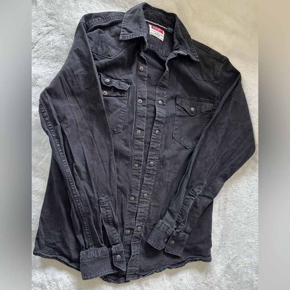 Men’s Black Wranglers Flannel